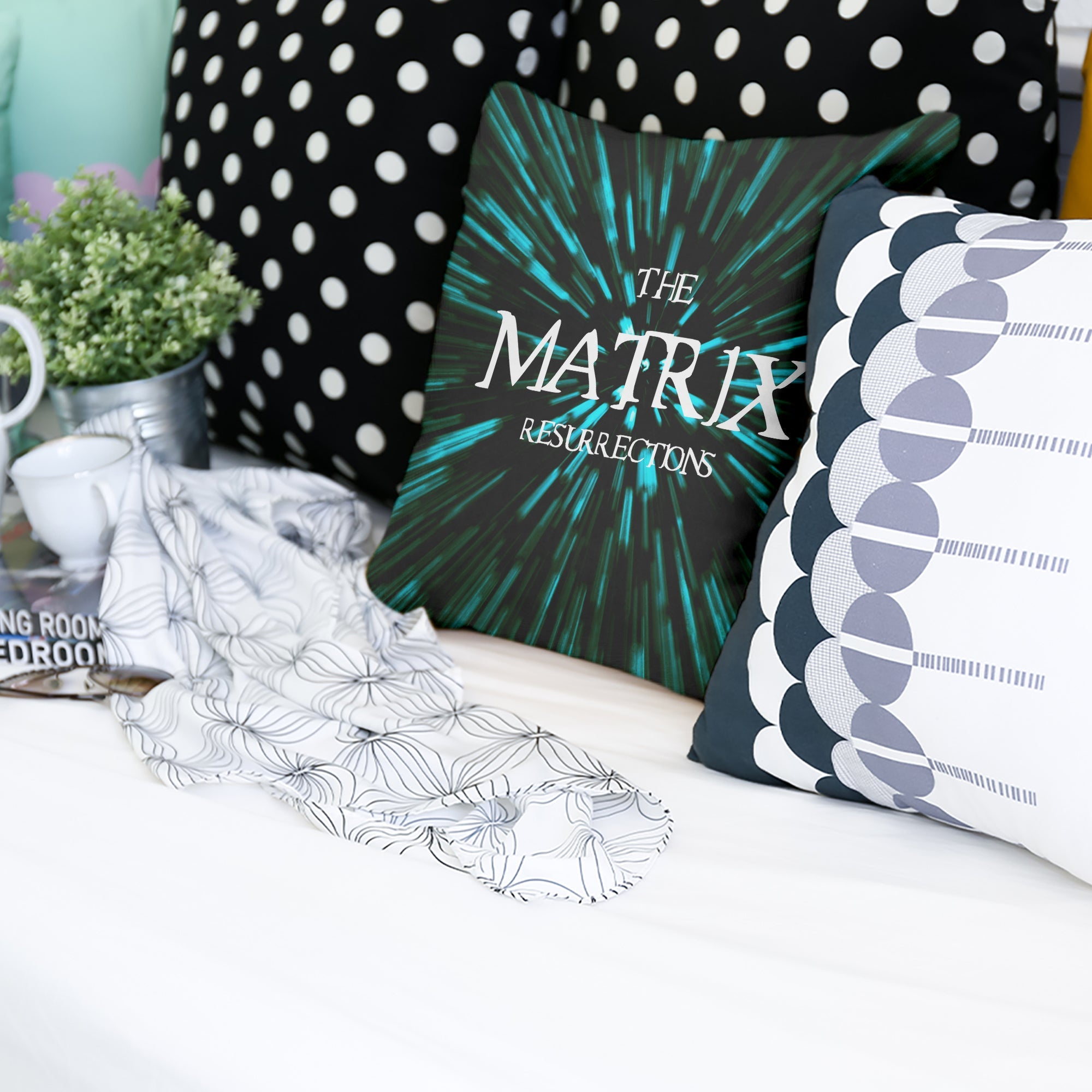 Coussin de santé avec inscription The Matrix