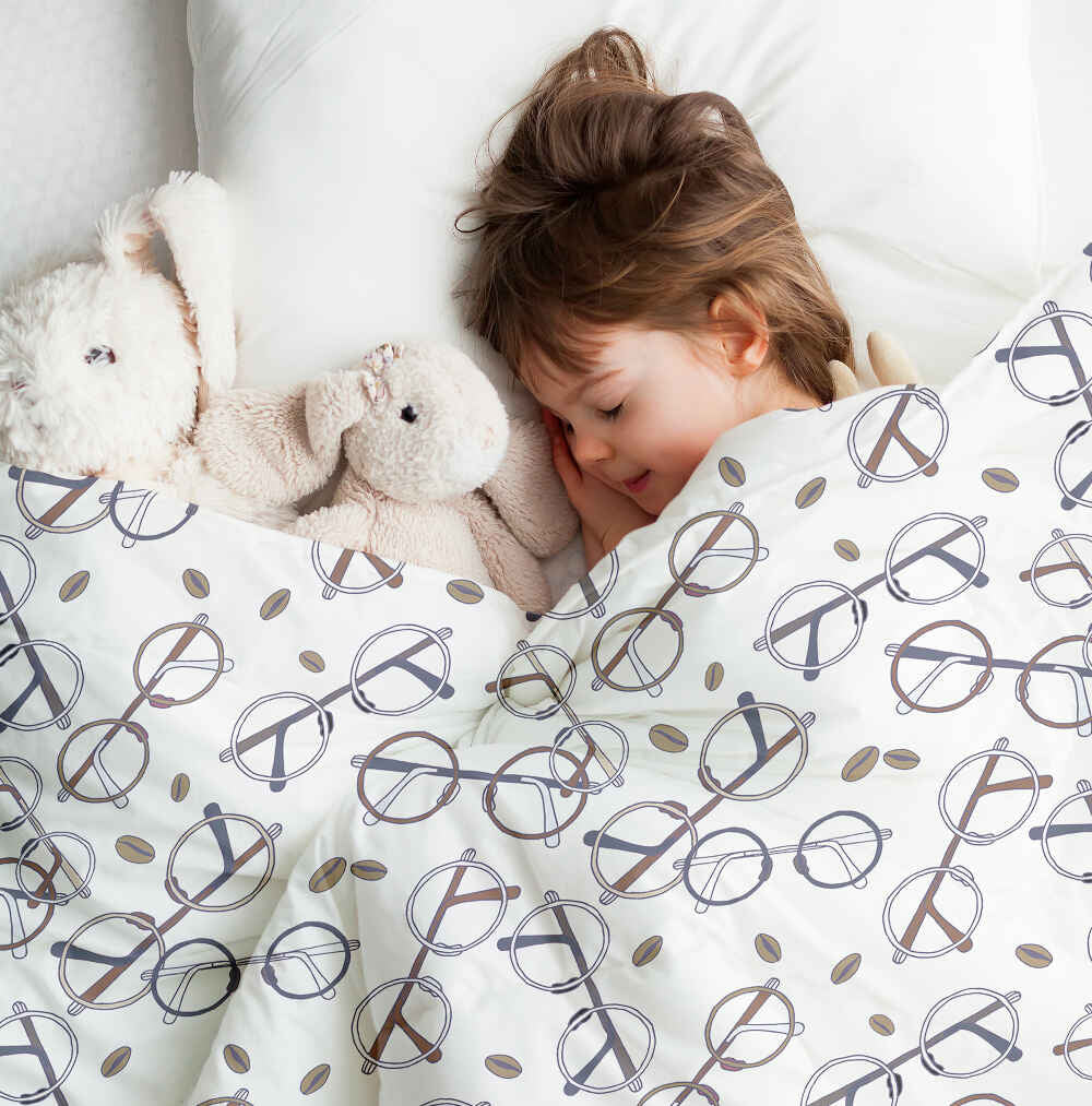 Couverture thérapeutique originale - Housse en coton avec les lunettes de Harry
