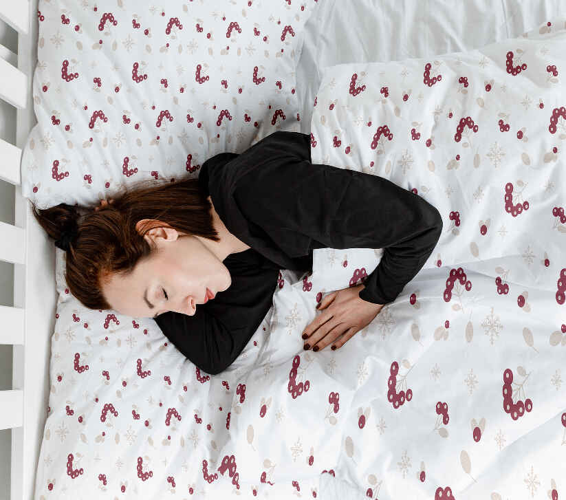 Couverture thérapeutique originale - Housse en coton avec arbuste à baies