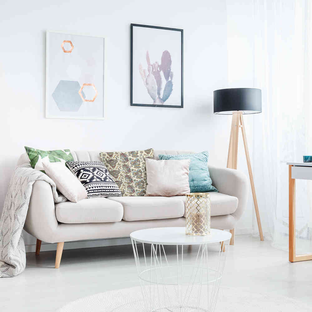 Coussin de santé têtes d'animaux colorées