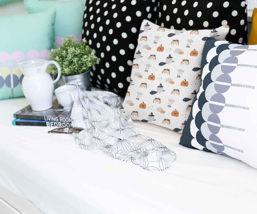 Coussin de santé blanc automne