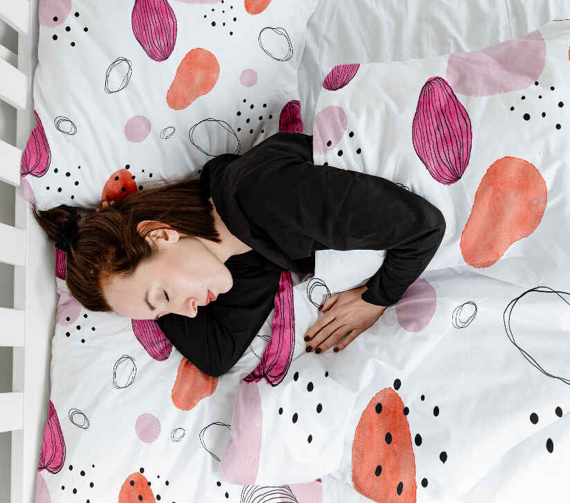 Original Therapiedecke - Ensemble de literie en coton cercles abstraits