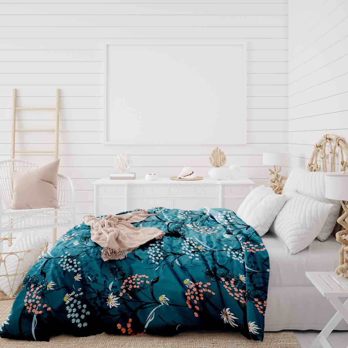 Original Therapiedecke - Ensemble de literie en coton fleurs printanières