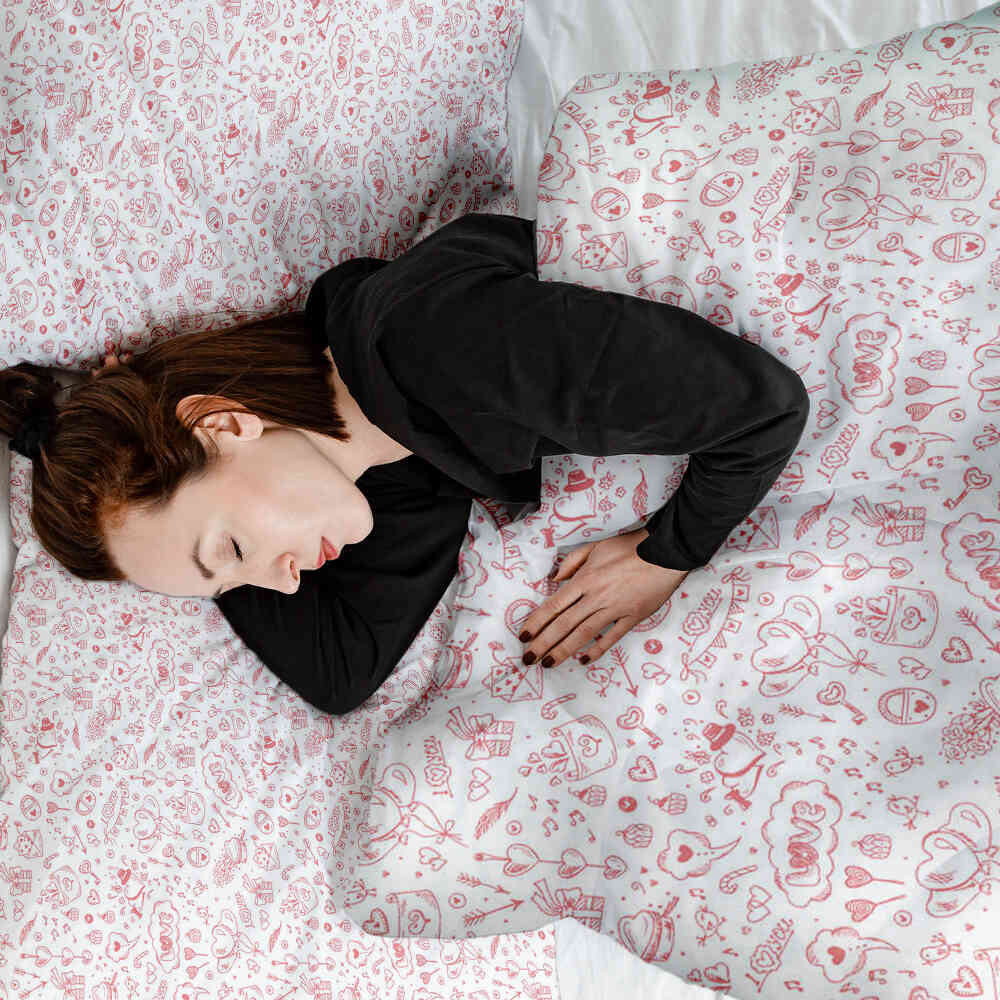 Original Therapiedecke - Ensemble de literie en coton Be my Valentine