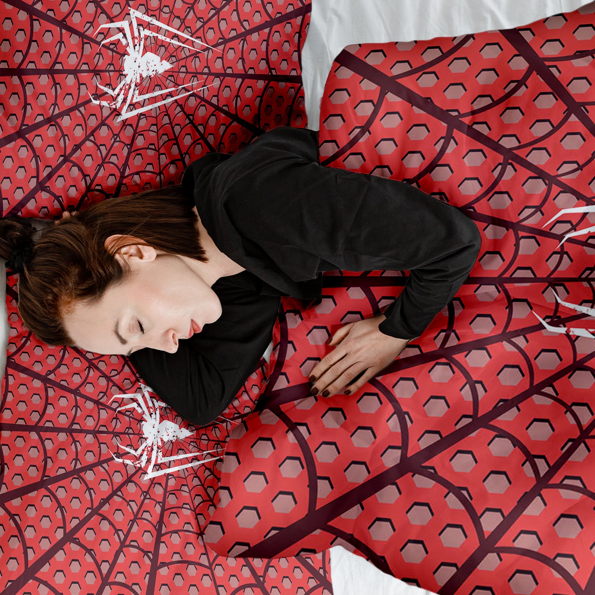 Couverture Thérapeutique Originale TD - Ensemble de Literie en Coton Spiderman Araignée