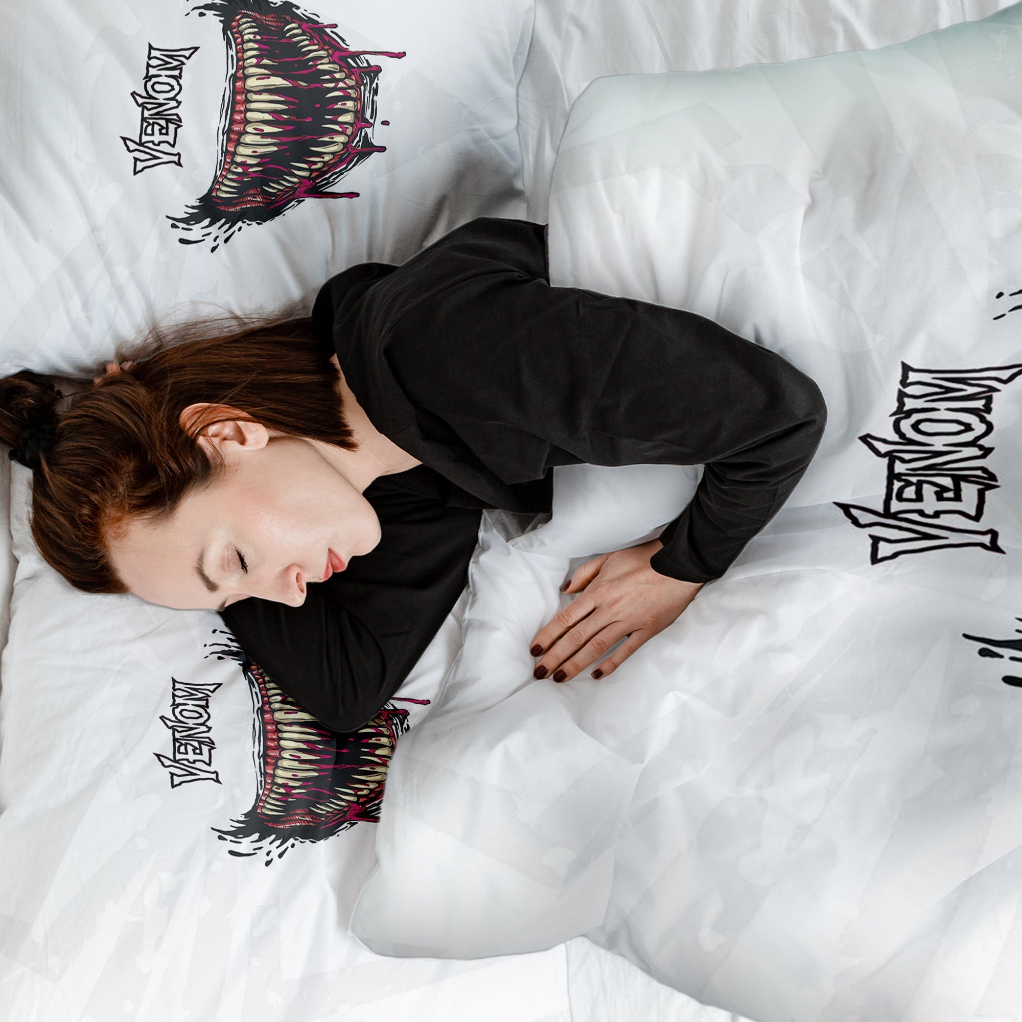 Couverture thérapeutique originale - Housse en coton blanc Venom