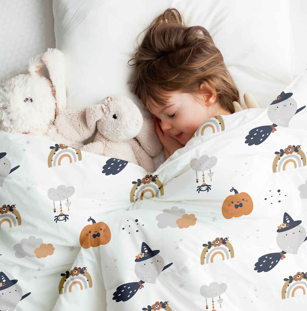 Original Therapiedecke - Ensemble de literie en coton blanc automne