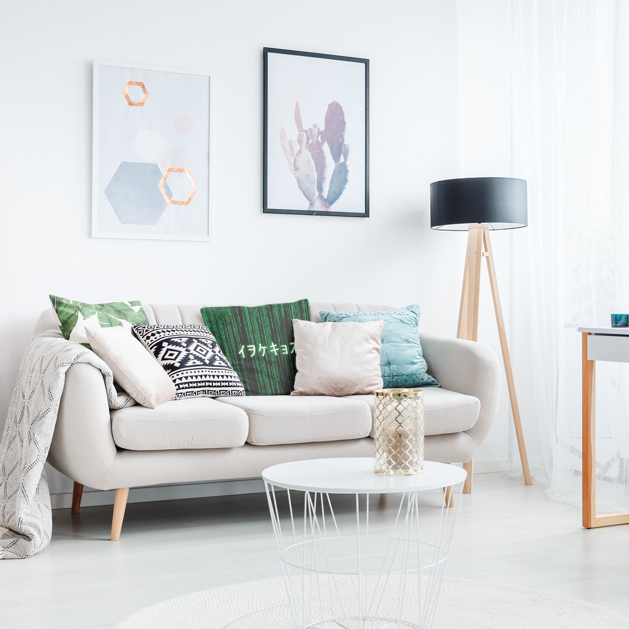Coussin de santé Vert Code Matriciel