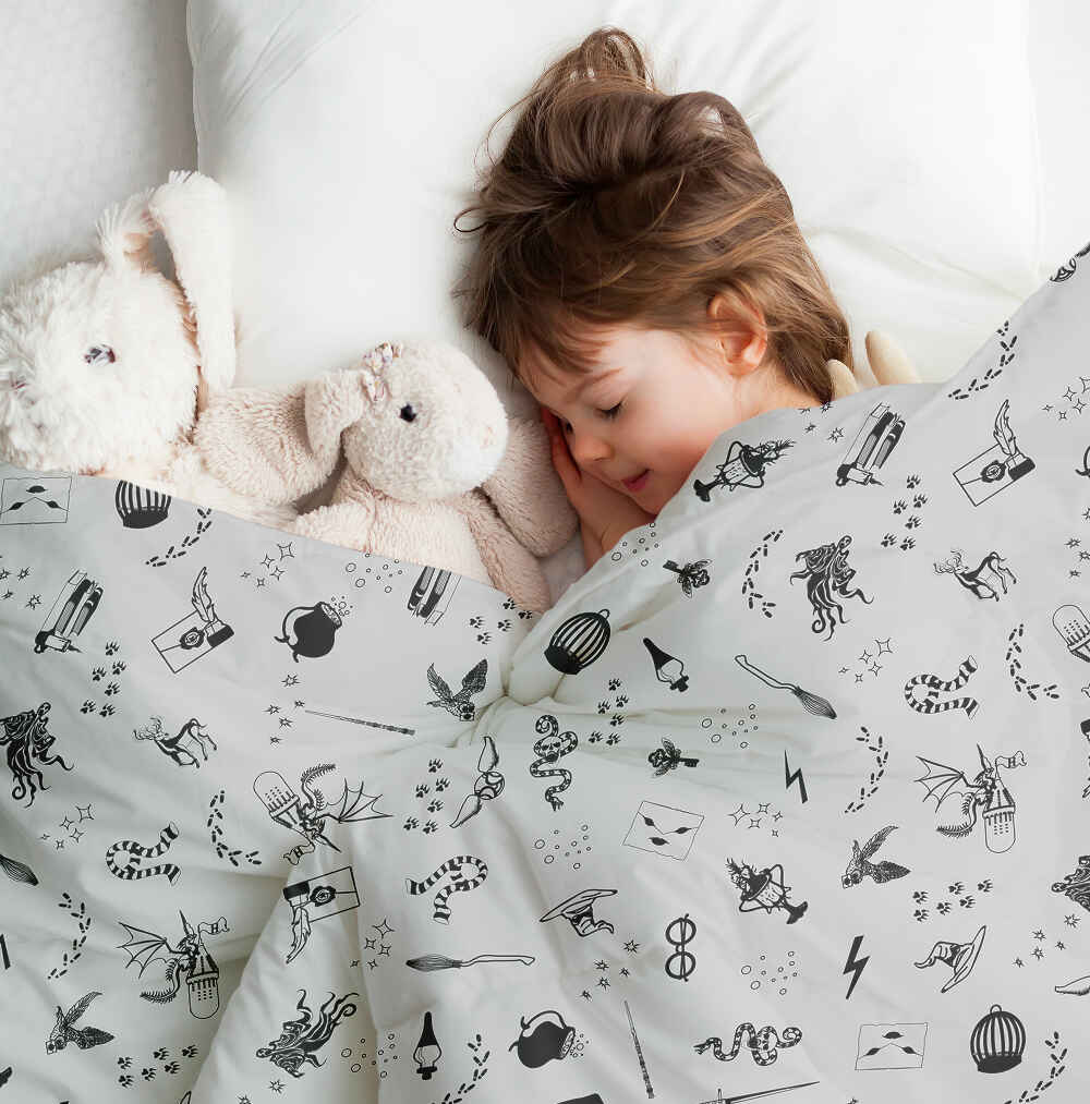Original Therapiedecke - Ensemble de literie en coton gris magie