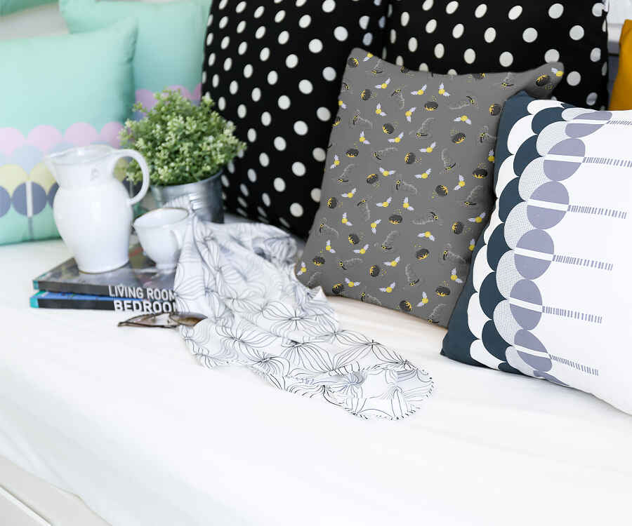 Coussin de santé gris chapeau magique