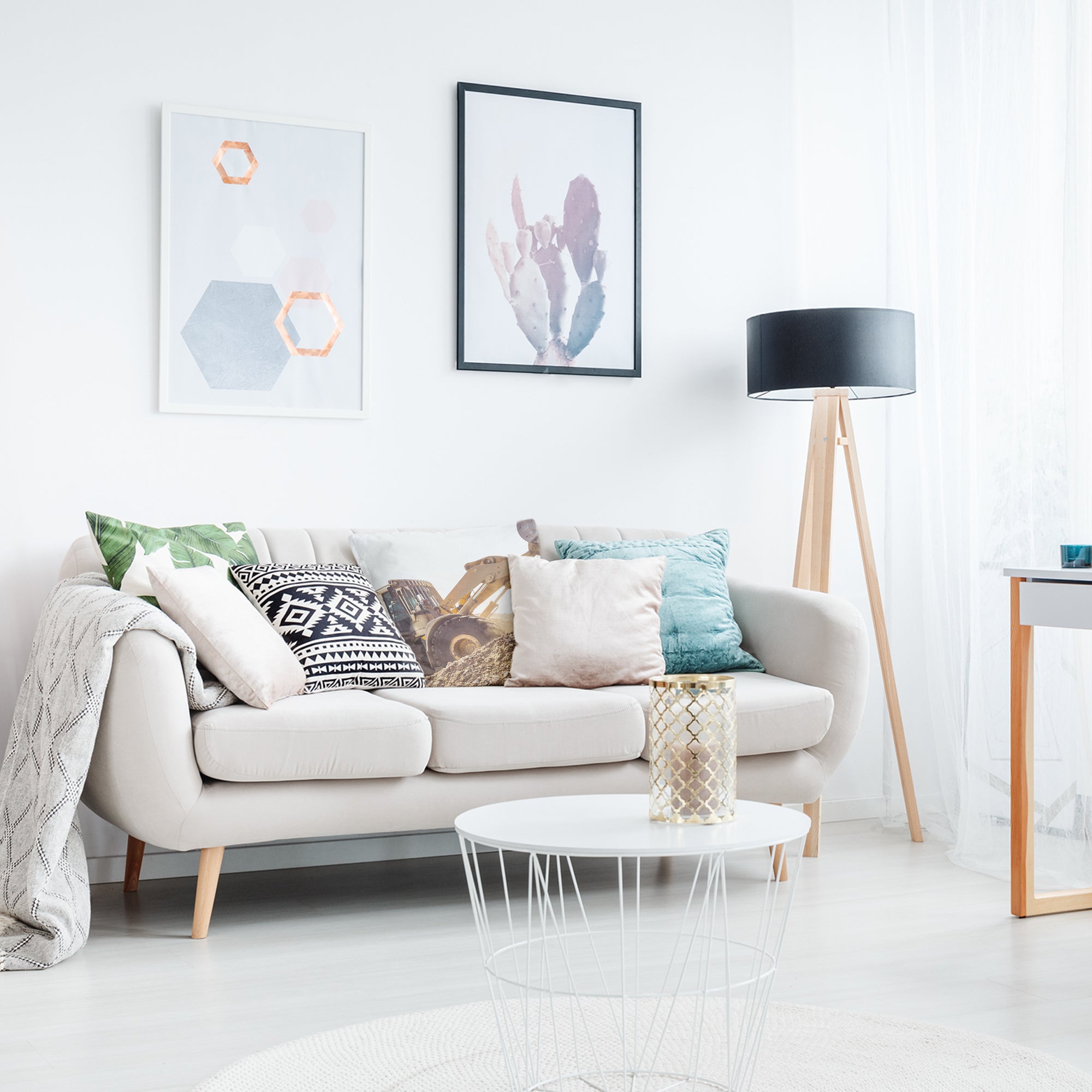 Coussin de santé Tracteur à la montagne