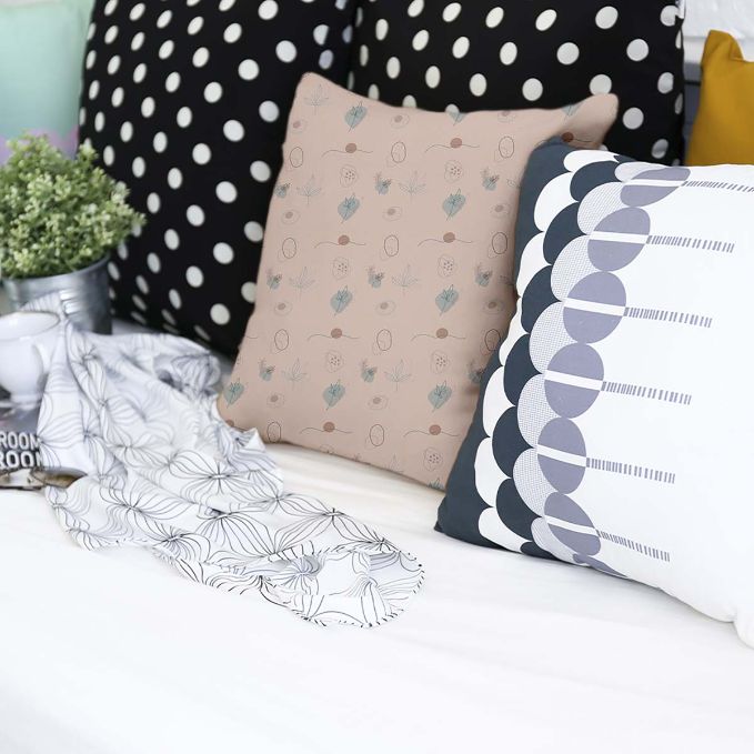 Coussin de santé rose plantes