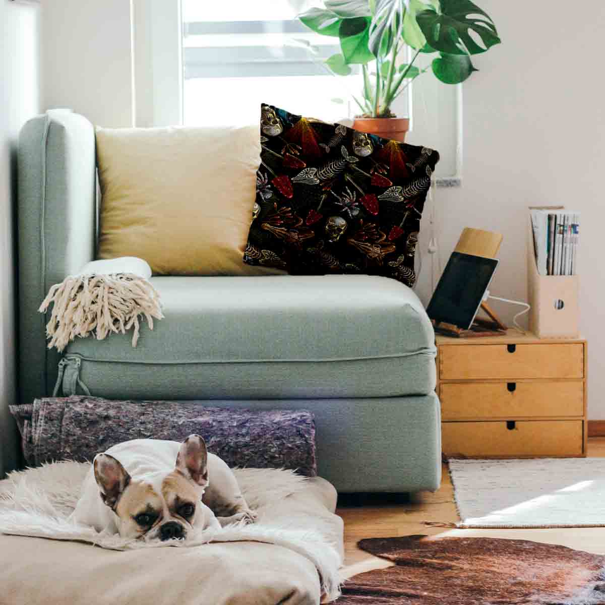 Coussin de santé Halloween Squelette