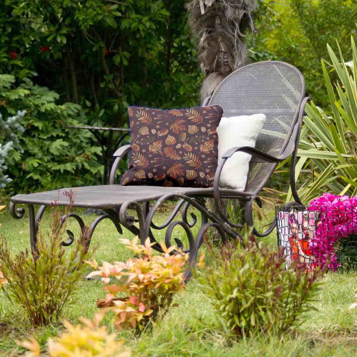 Coussin de santé feuilles d'automne brunes