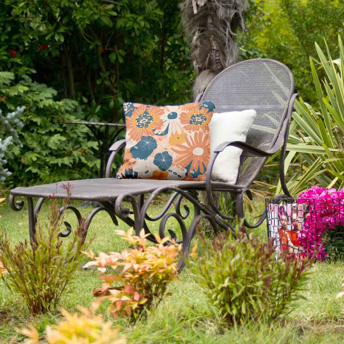 Coussin de santé avec fleurs de gerbera