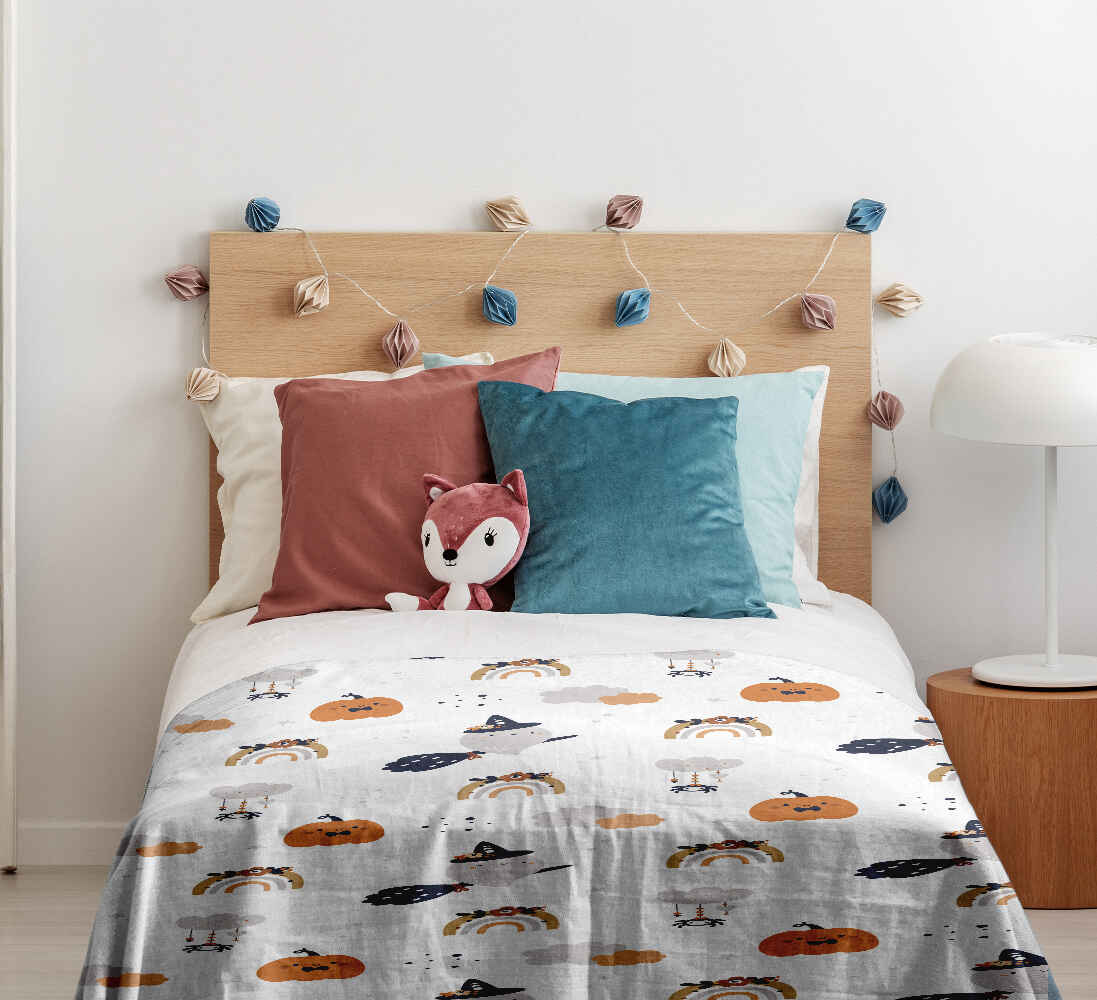 Original Therapiedecke - Ensemble de literie en coton blanc automne