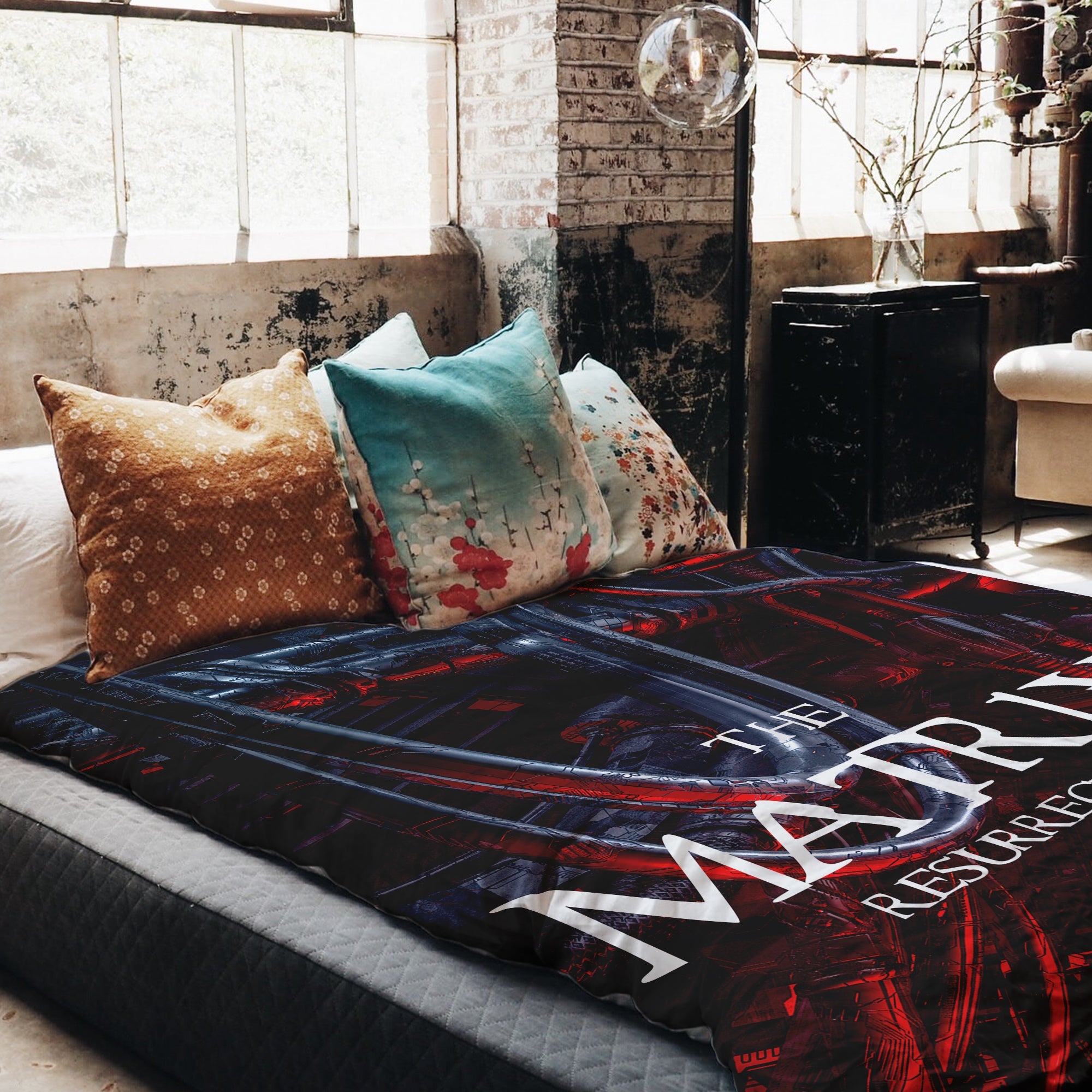 Couverture thérapeutique originale - Housse en coton rouge The Matrix