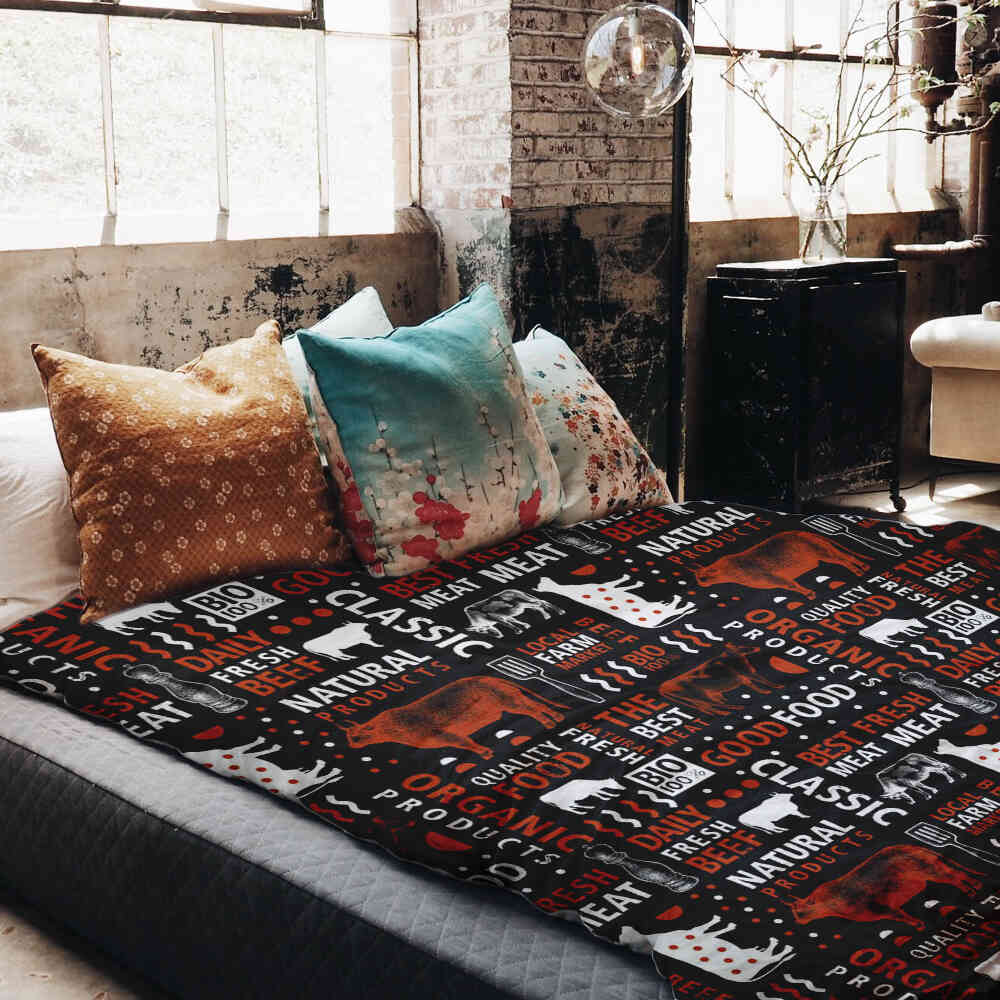 Original Therapiedecke - Ensemble de literie en coton Meat Lover