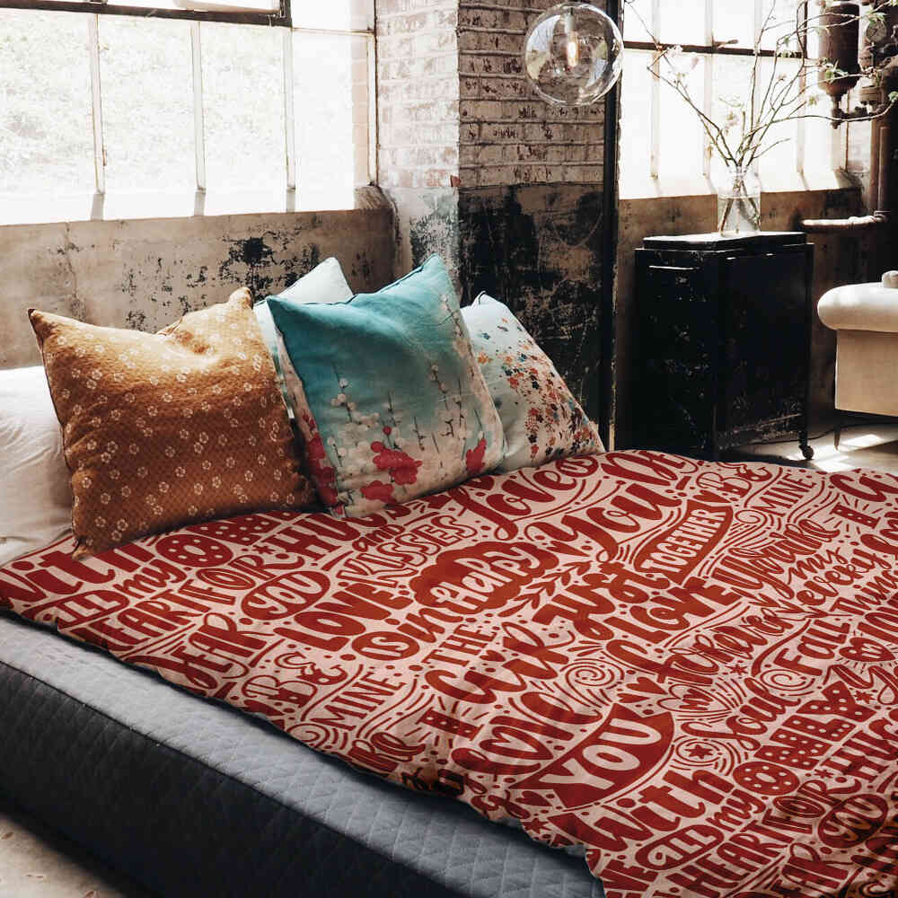 Couverture thérapeutique originale - Housse en coton Be Mine