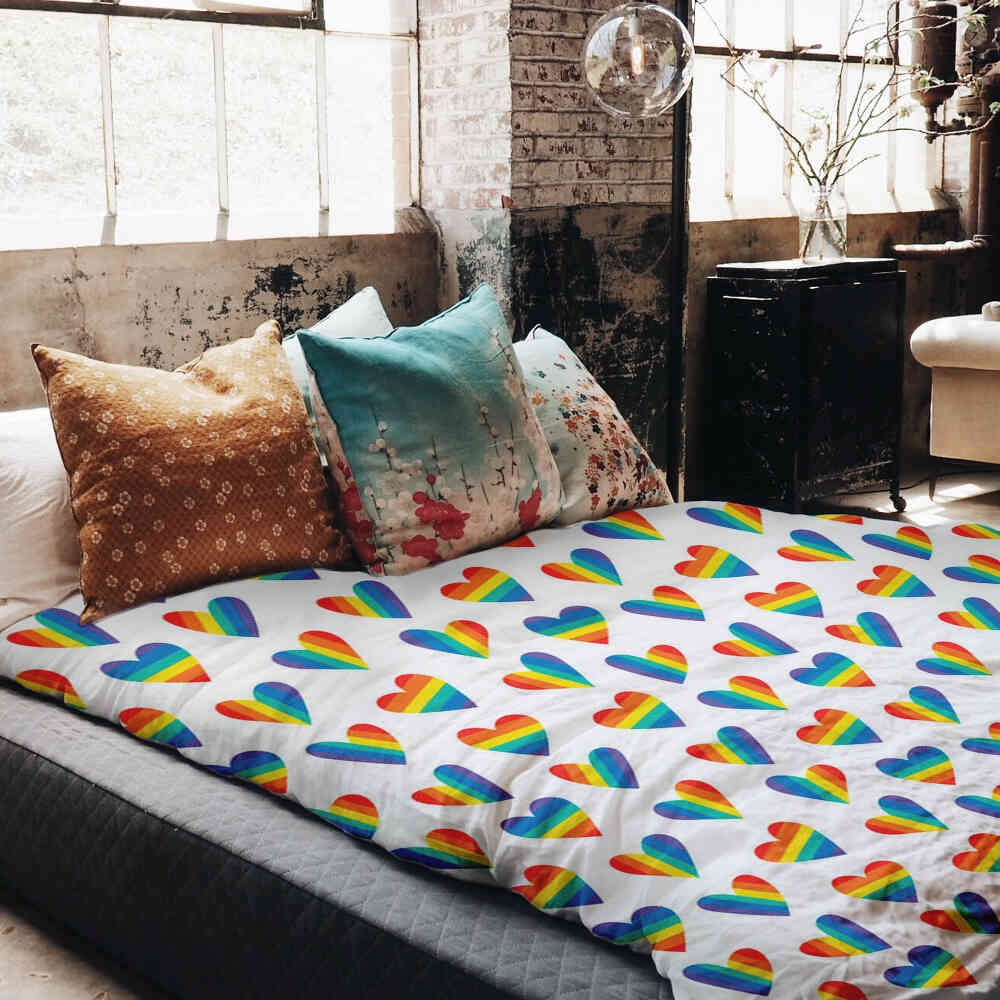 Original Therapiedecke - Ensemble de literie en coton LOVE IS LOVE