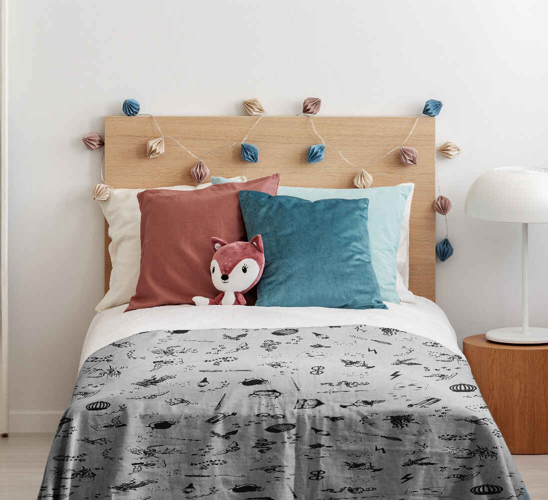 Original Therapiedecke - Ensemble de literie en coton gris magie