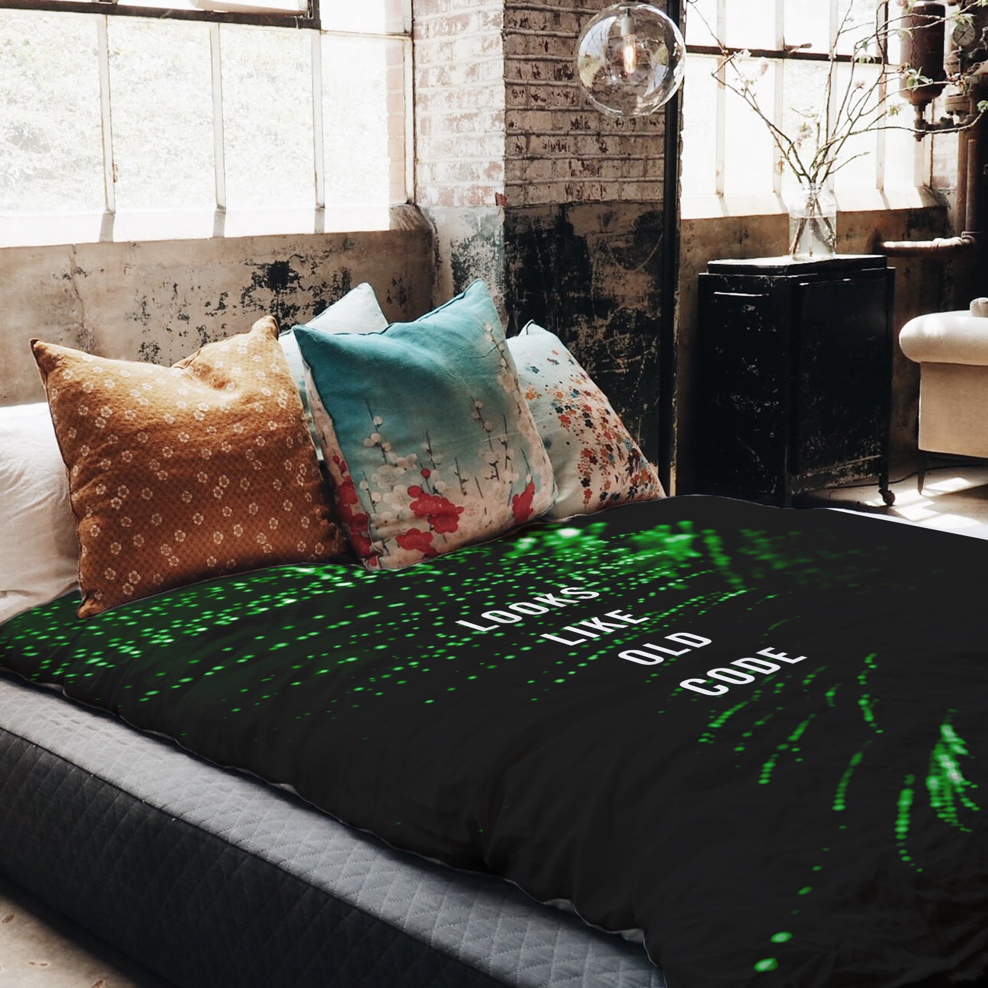 Couverture Thérapeutique Originale TD - Ensemble de Literie en Coton Vert Looks Like