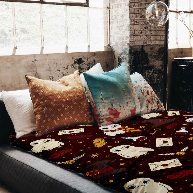 Couverture thérapeutique originale - Magie Hedwig Couverture pondérée avec housse en coton pour enfants & adultes