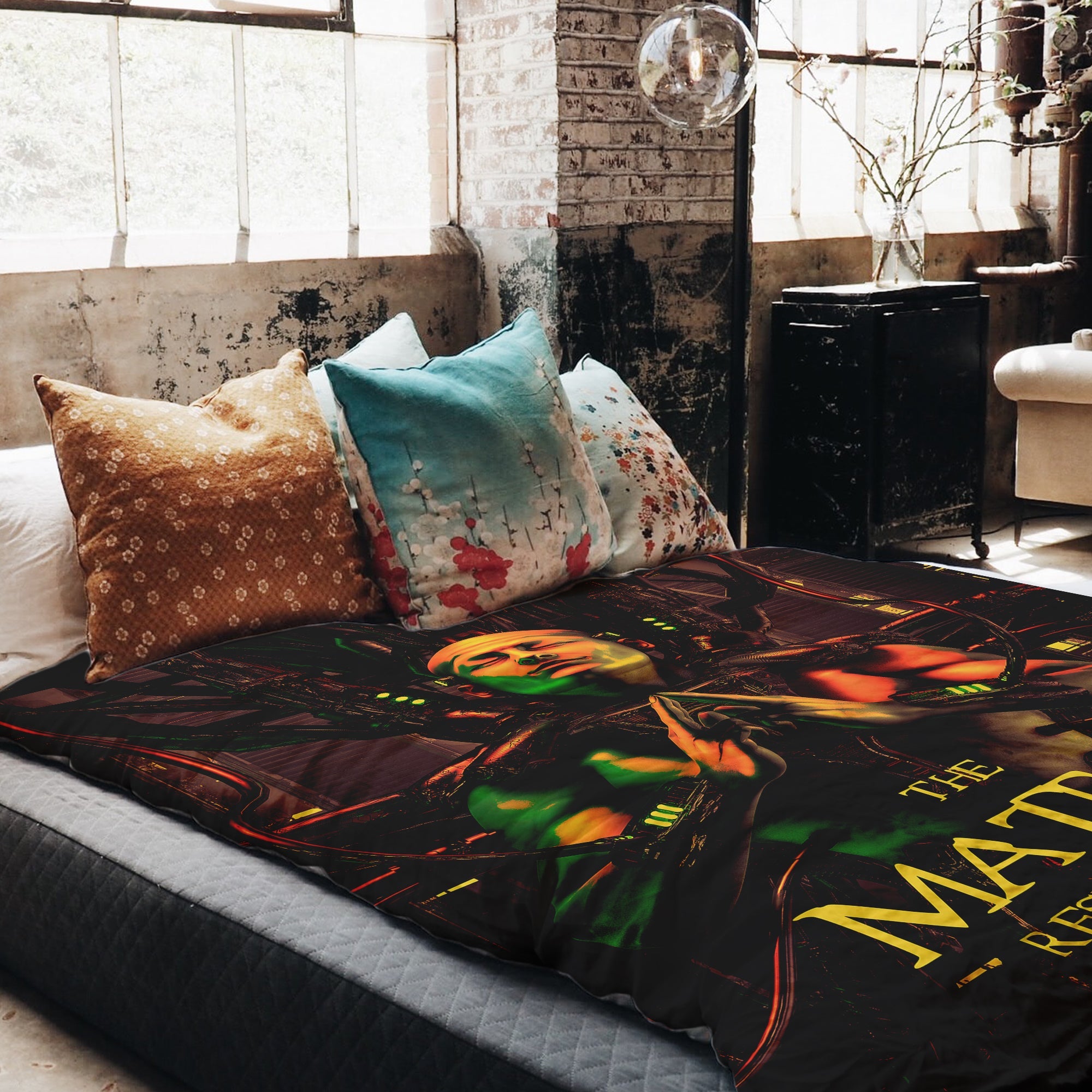 Ensemble de literie couverture thérapeutique marron Matrix