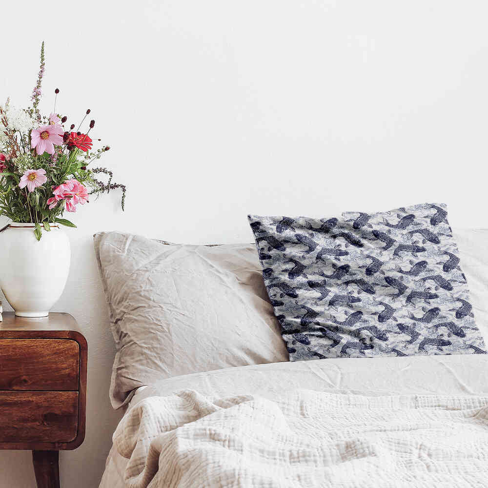 Coussin de santé koïs bleus