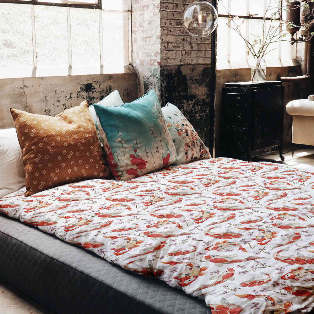 Original Therapiedecke - Ensemble de literie en coton Carpe orange