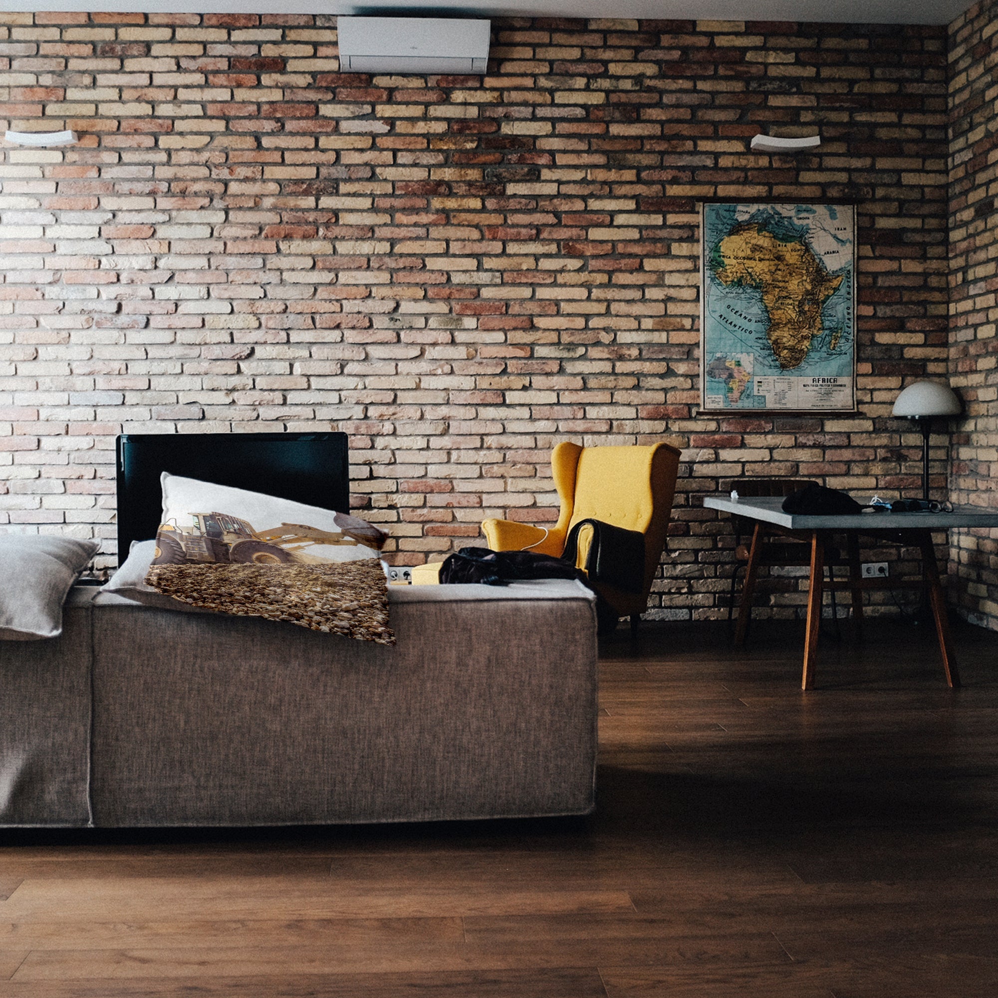 Coussin de santé Tracteur à la montagne