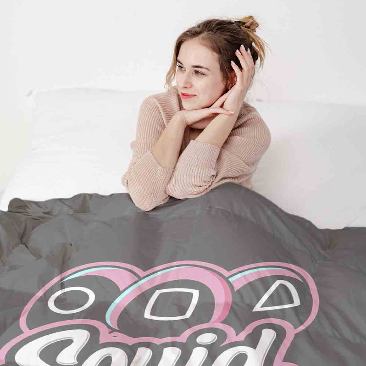 Original Therapiedecke - Ensemble de literie en coton Noir Squid