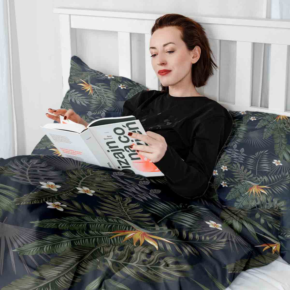 Original Therapiedecke - Ensemble de literie en coton Forêt tropicale
