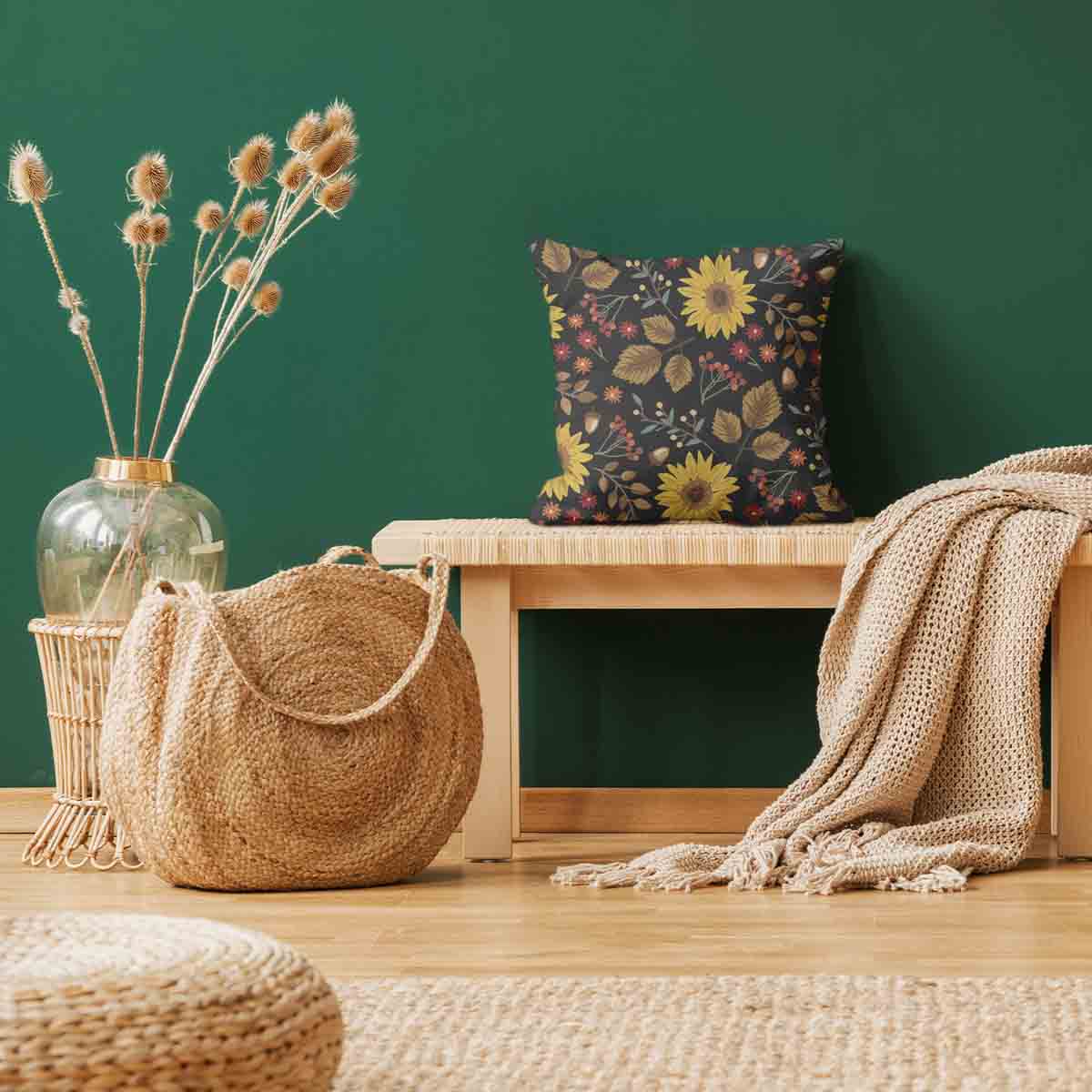 Coussin de santé avec tournesol