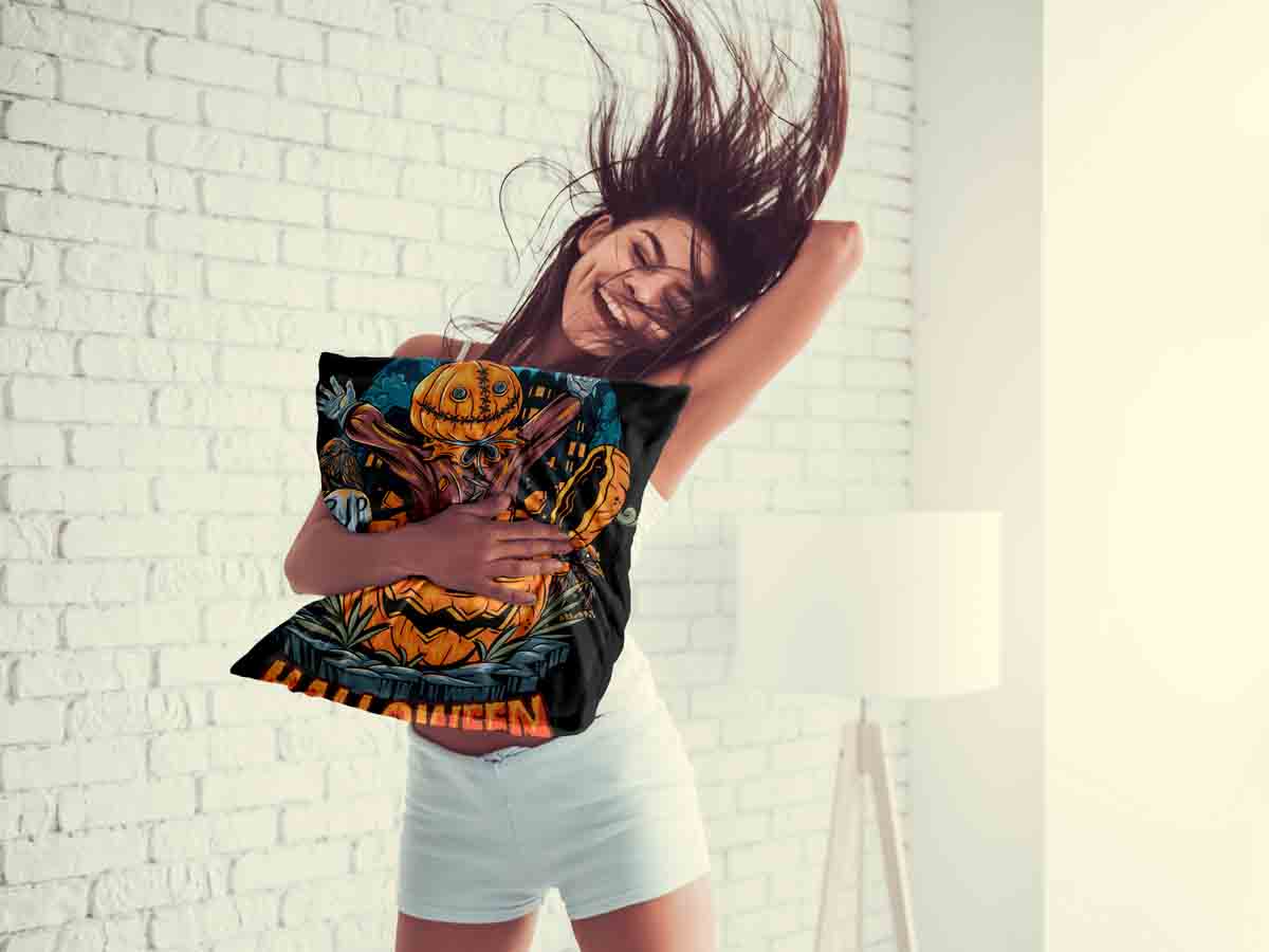 Coussin de santé Halloween Citrouille