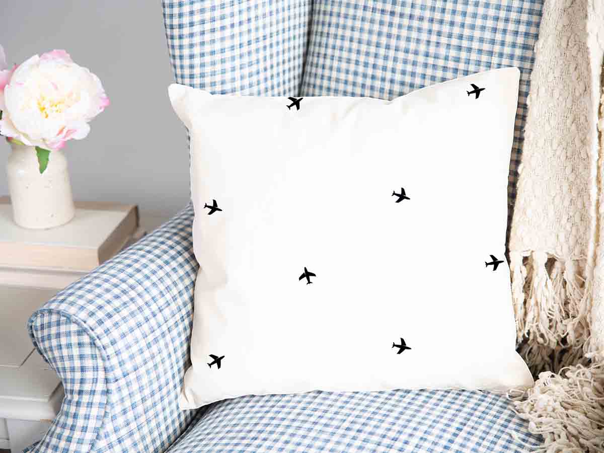 Coussin de santé blanc avions