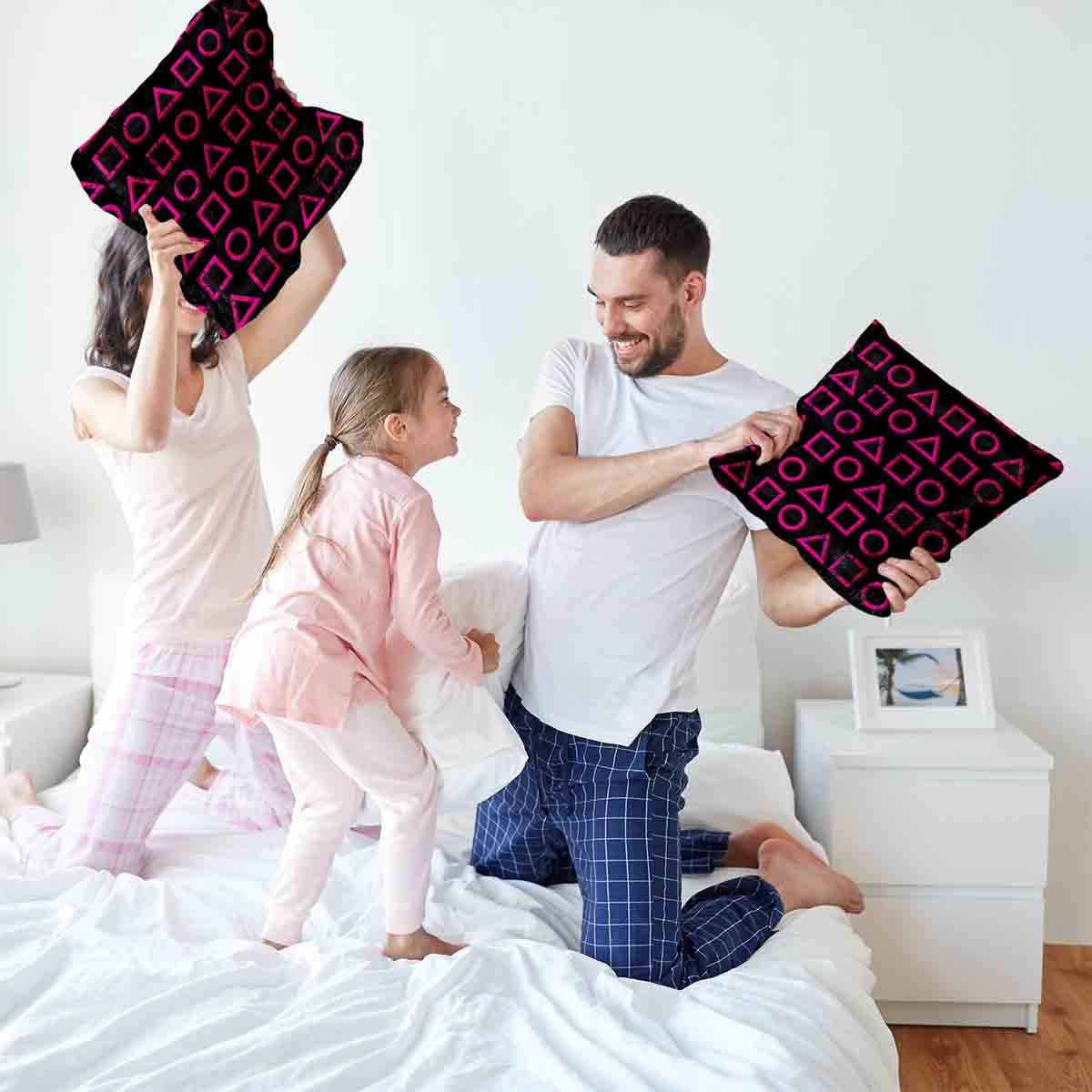 Coussin de santé rose formes Dalgona
