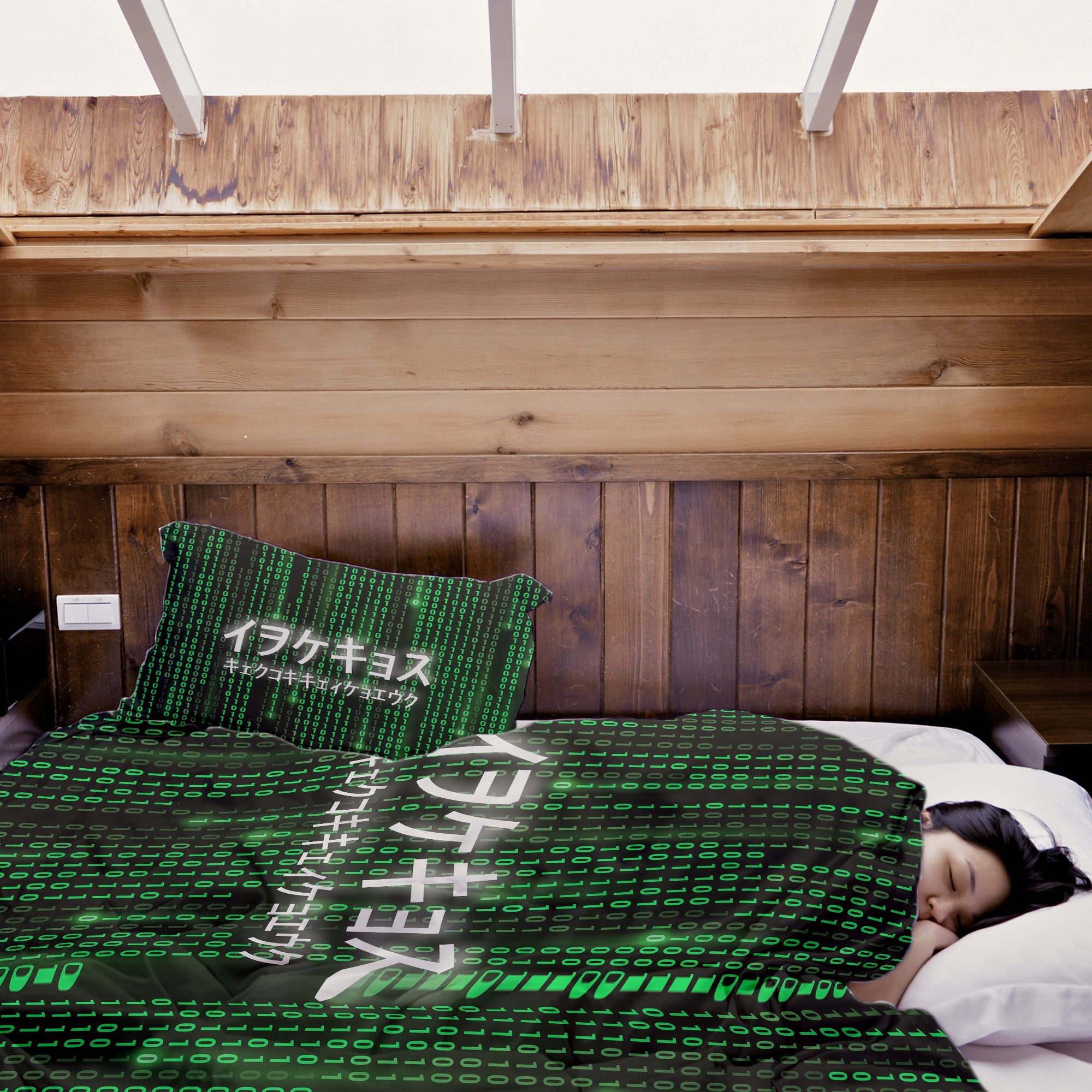 Couverture thérapeutique originale - Housse en coton verte Code numérique