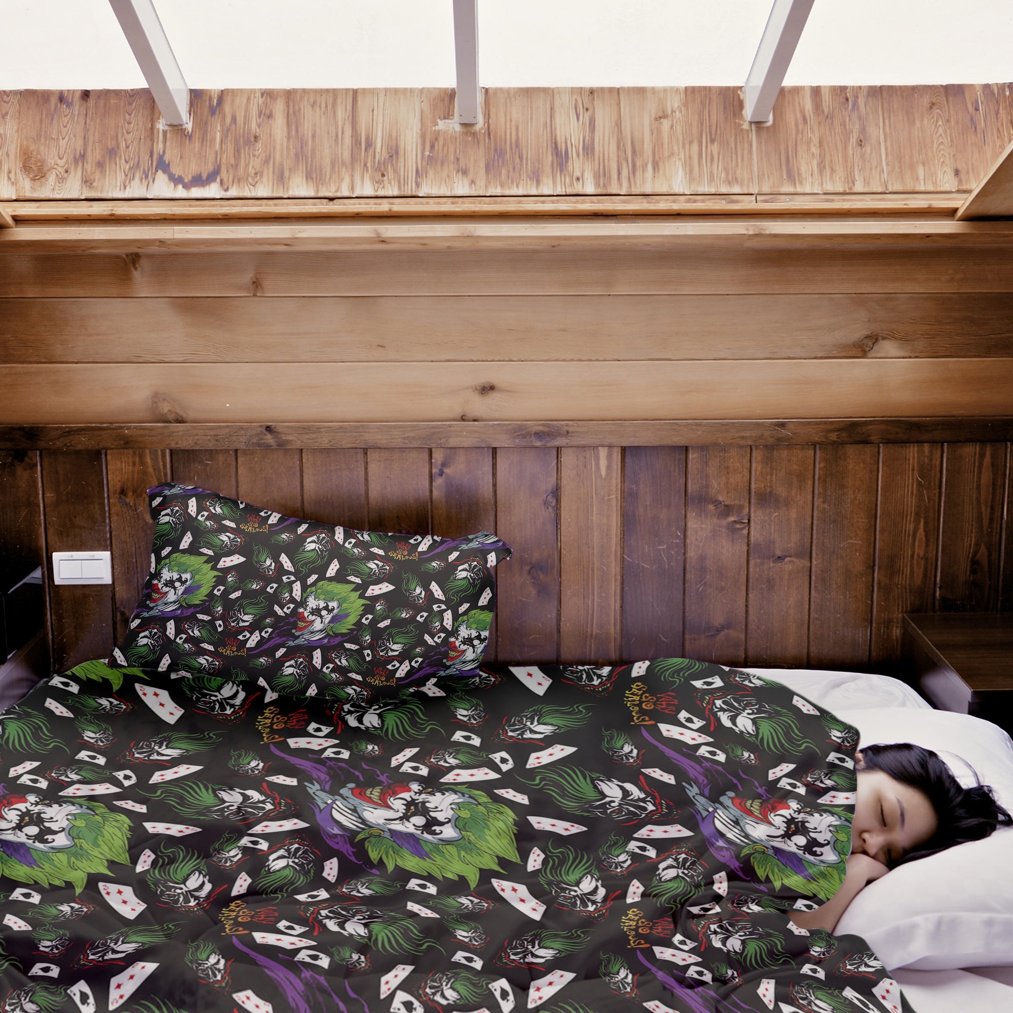 Couverture thérapeutique originale - Housse en coton Joker coloré
