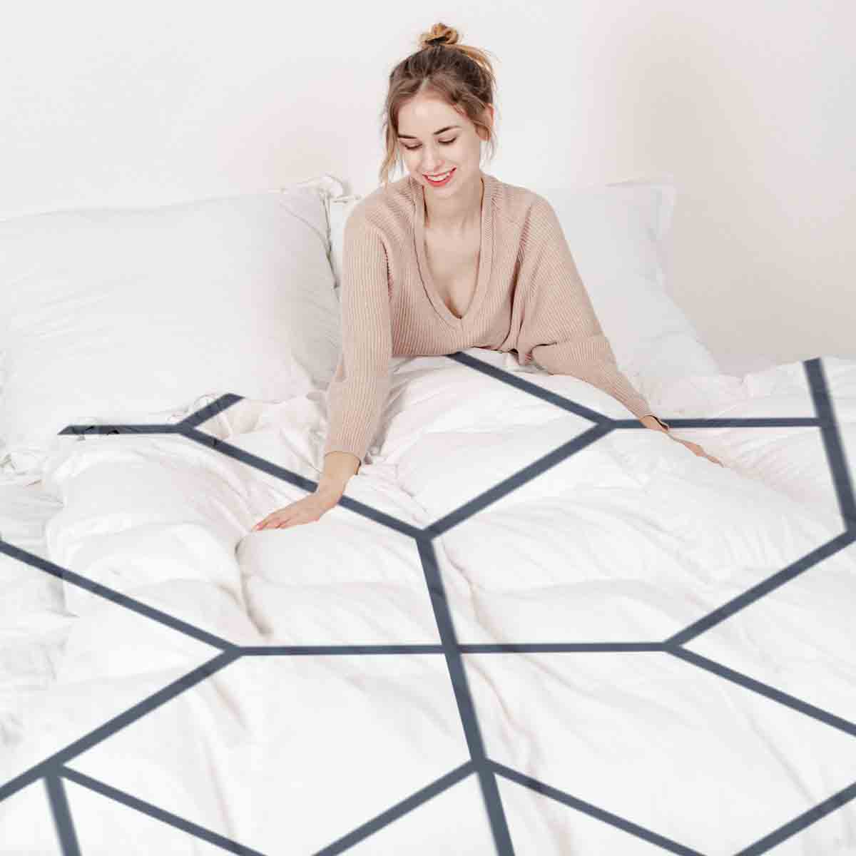 Original Therapiedecke - Ensemble de literie en coton Motif noir
