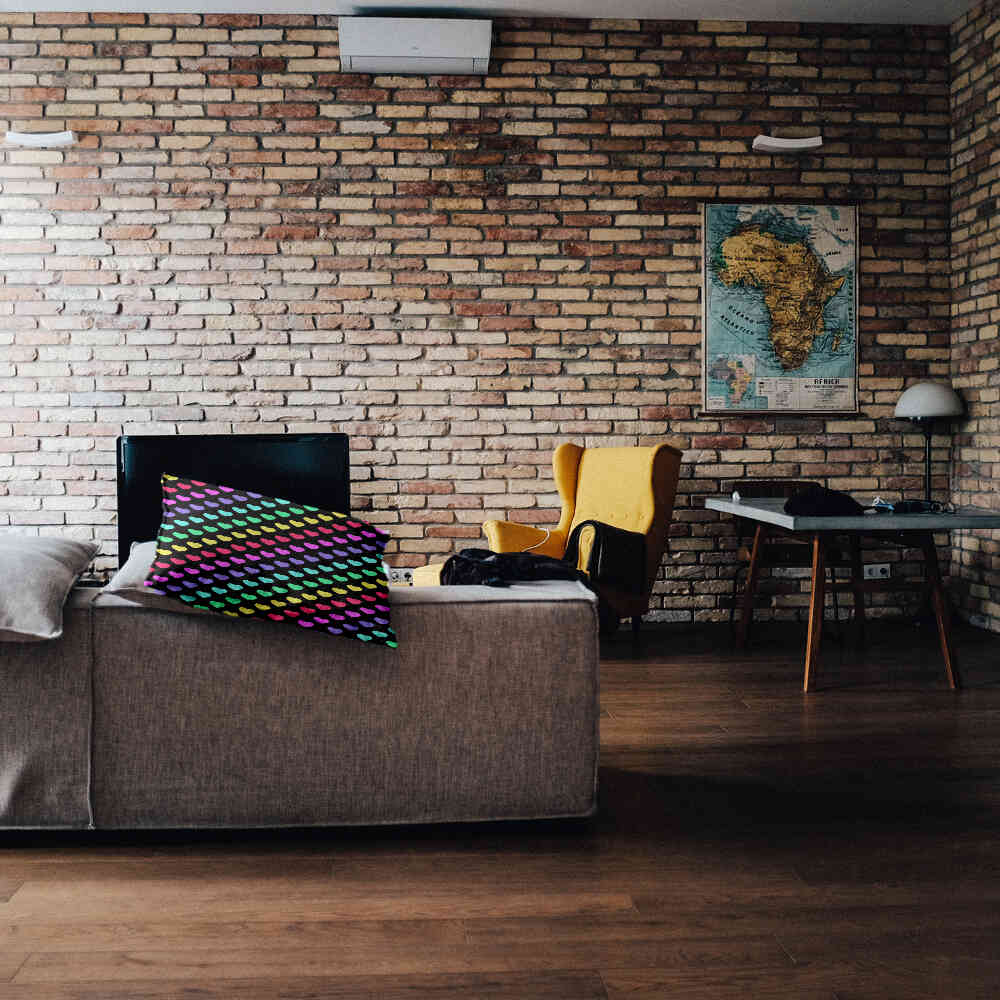 Coussin de santé cœurs colorés