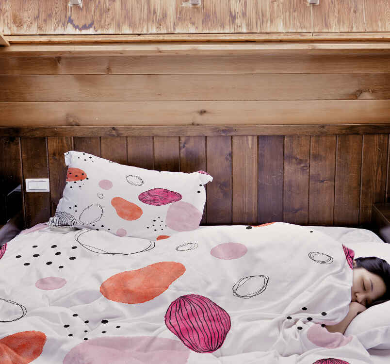 Original Therapiedecke - Ensemble de literie en coton cercles abstraits