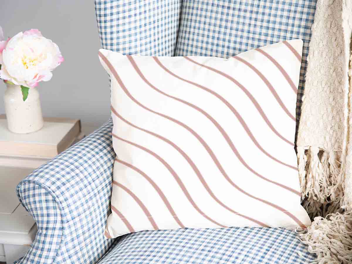 Coussin de santé rose ondulé