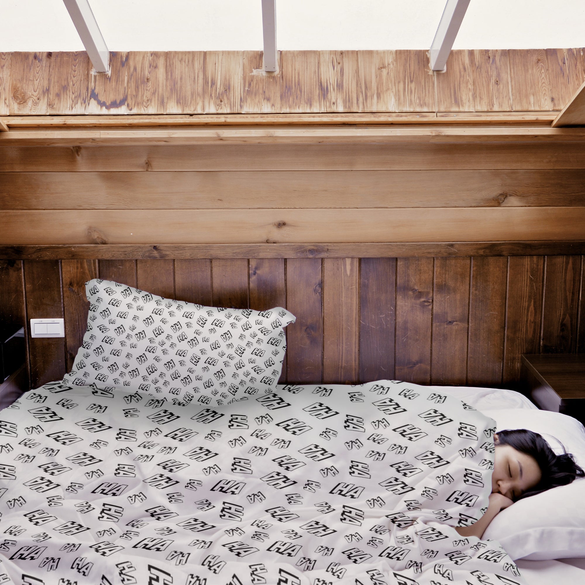 Couverture thérapeutique originale - Housse en coton blanc Ha Ha