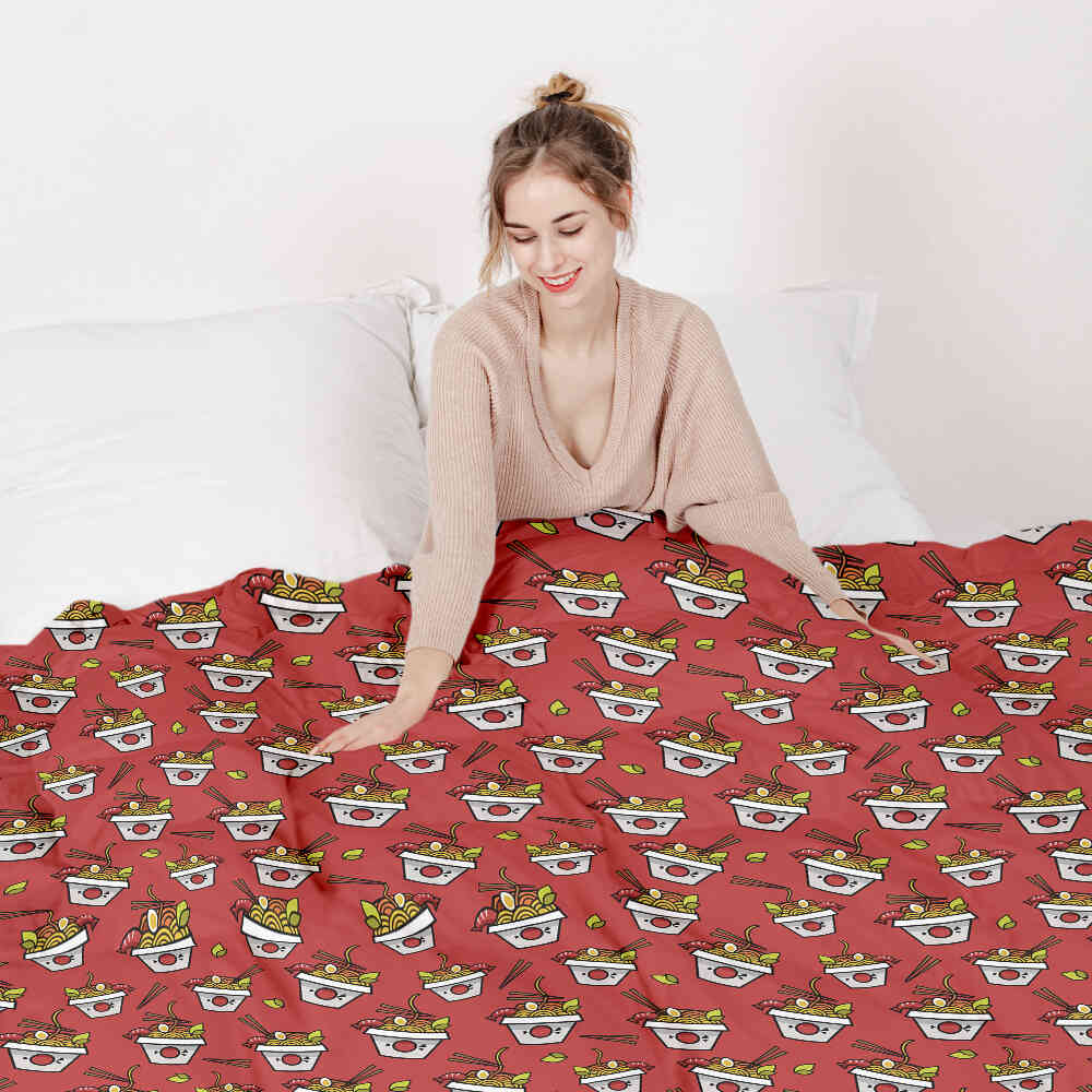 Original Therapiedecke - Ensemble de literie en coton Rouge Take-away