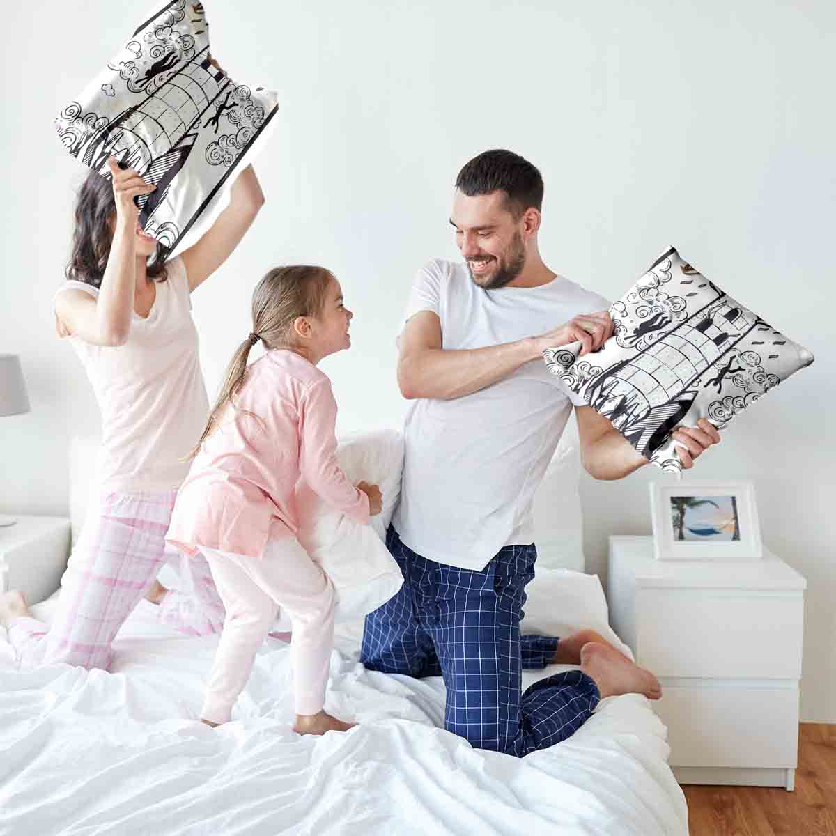 Coussin de santé blanc avec tour
