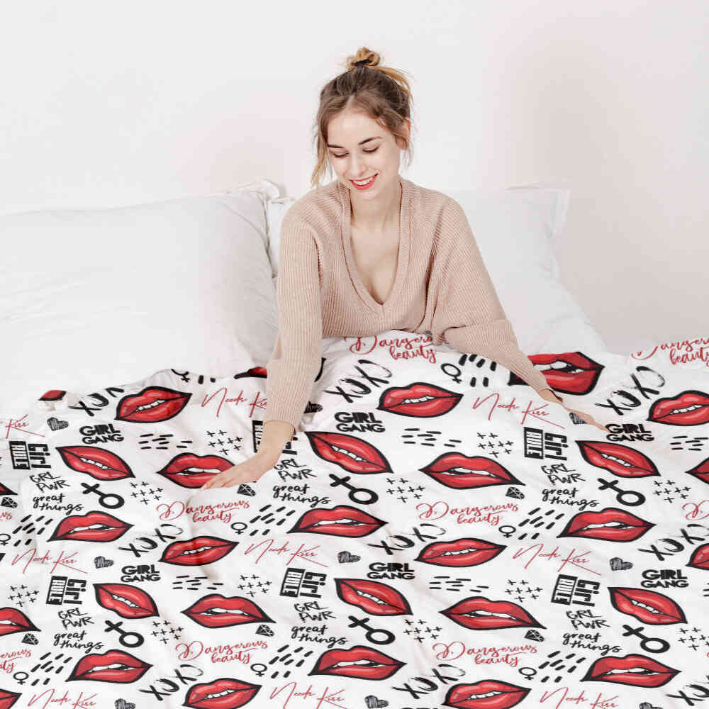Couverture thérapeutique originale - Housse en coton XOXO