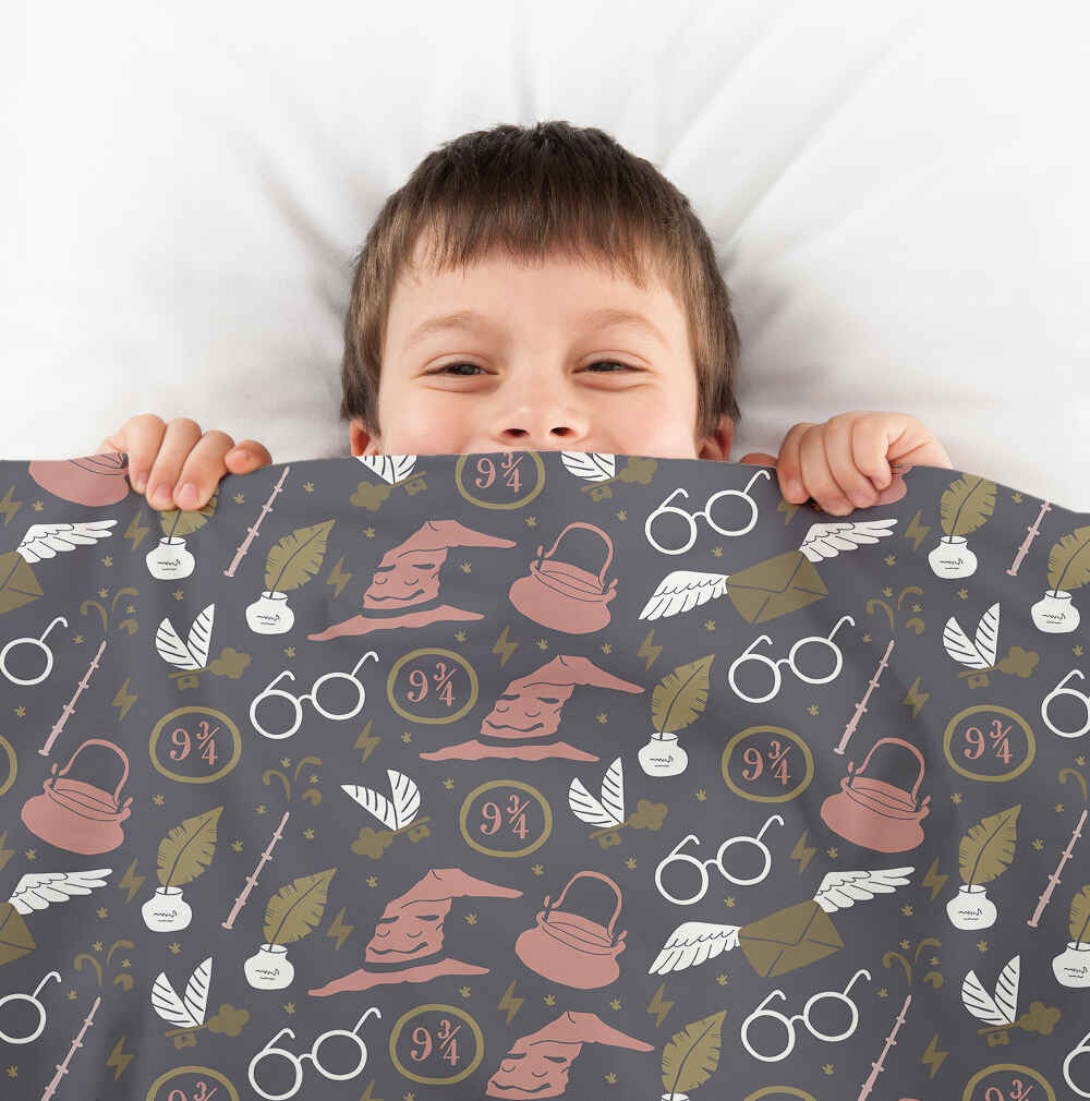 Original Therapiedecke - Ensemble de literie en coton noir magie