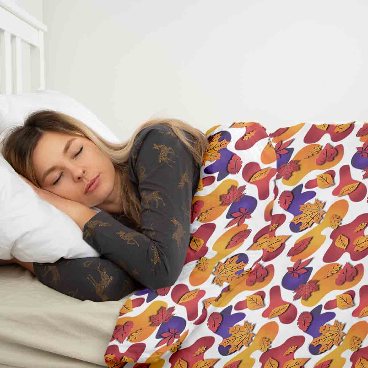 Original Therapiedecke - Ensemble de literie en coton TD motif taches colorées