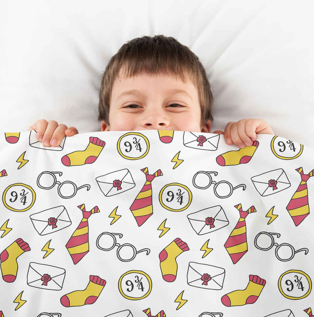 Couette de thérapie Ensemble de literie Blanc Magie École